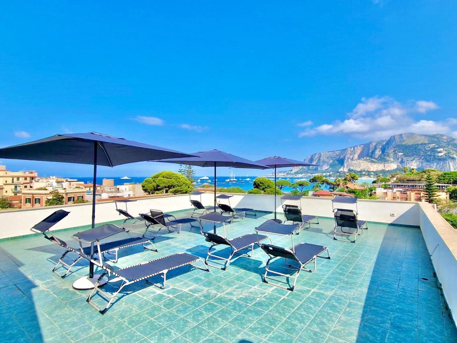 Mongibello Rooftop Mondello Exteriör bild